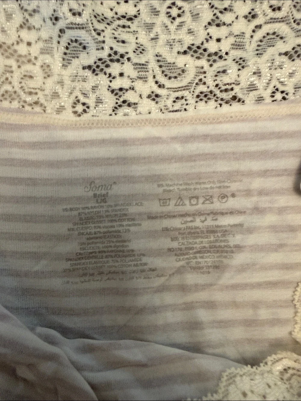 NWT Soma Matching Set Bra Size 38DDD And Matching Panties Size L